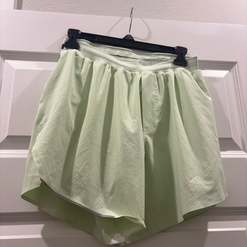 lululemon athletica Light Green Athletic Shorts